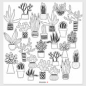 Cactus en Succulent Sticker (Vel)