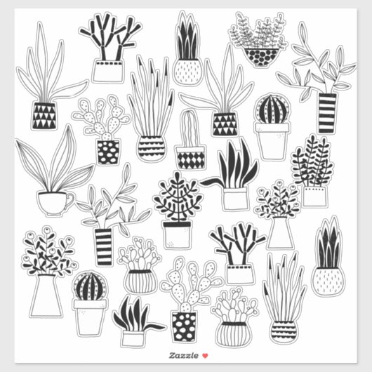 Cactus en Succulent Sticker (Vel)