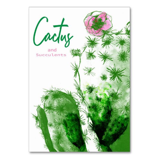 Cactus en succulenten kaart (Voorkant)
