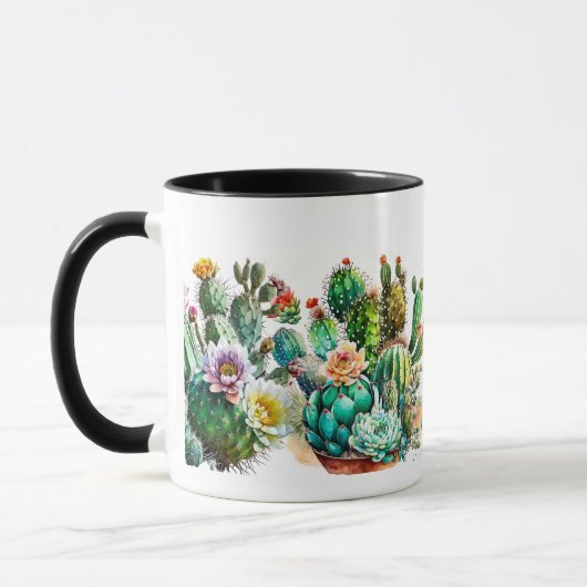 Cactus en succulenten mok (Links)