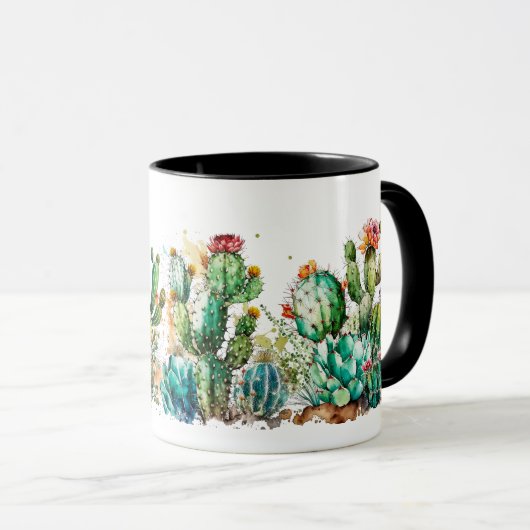 Cactus en succulenten mok (Voorkant rechts)