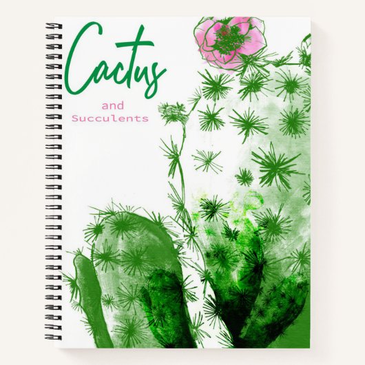 Cactus en succulenten notitieboek (Voorkant)