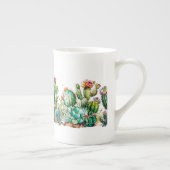 Cactus en succulenten porselein kop (Rechts)