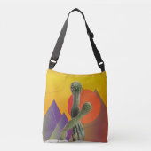 Cactus en Sun Cross Body Bag Crossbody Tas (Voorkant)