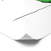 Cactus en Sun Waterverf Print (Hoek)