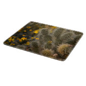 Cactus en wilde bloemen snijplank (Hoek)