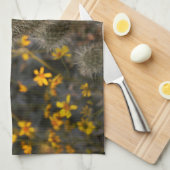 Cactus en wilde bloemen theedoek (Quarter Fold)