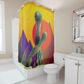 Cactus en Zon Douchegordijn (In situ)