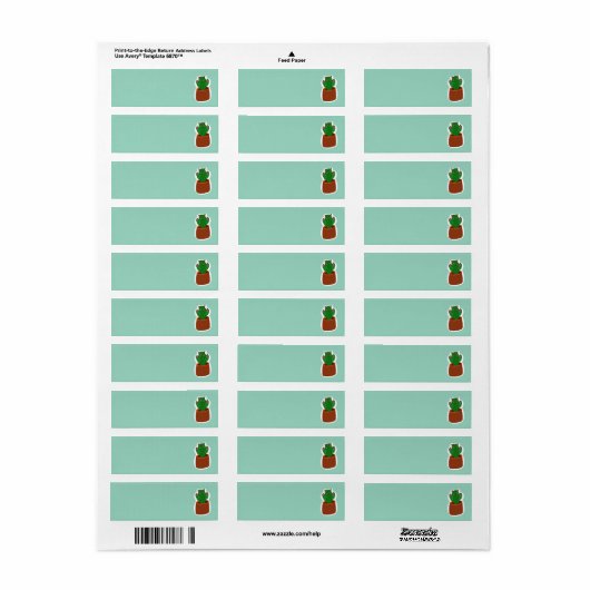 Cactus Etiket (Full Sheet)