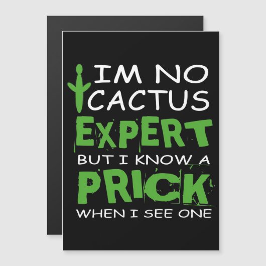 Cactus Expert Magnetische Uitnodiging (Voorkant / Achterkant)