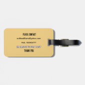 Cactus family bagagelabel (Achterkant horizontaal)