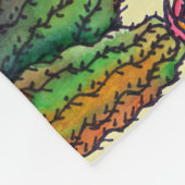 Cactus Family Pattern Fleece Deken (Hoek)