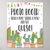Cactus Feest Fotocabine Tafelbord Poster (Voorkant)