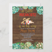 Cactus Fiesta Baby Muchacho-Baby shower Kaart (Voorkant)