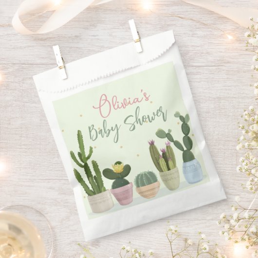 Cactus Fiesta Baby Shower Bedankzakje (Geknipt)