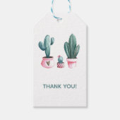 Cactus Fiesta Baby shower Favor Tag Cadeaulabel (Voorkant)
