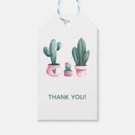 Cactus Fiesta Baby shower Favor Tag Cadeaulabel