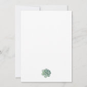 Cactus, fiesta Baby shower Kaart (Achterkant)