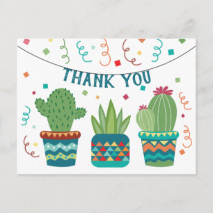 Cactus Fiesta Birthday Dank u Cinco de Mayo Briefkaart
