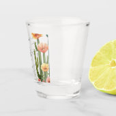 Cactus Fiesta Bloemachtige Bruiloftsborrel Shot Glas (Rechts)