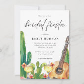 Cactus Fiesta Bloemrijke Bruiloft Feest Kaart (Voorkant)