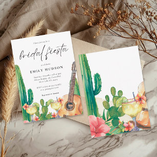 Cactus Fiesta Bloemrijke Bruiloft Feest Kaart