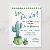Cactus Fiesta Boy Baby shower Uitnodiging (Voorkant)