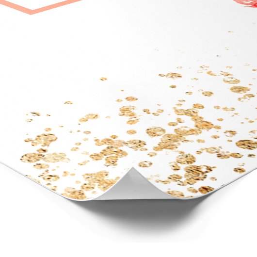 Cactus Fiesta Bruiloft Foto Booth Frame Poster (Hoek)