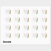 Cactus Fiesta Bruiloftsbloemen Bruidsfeest Ronde Sticker (Vel)
