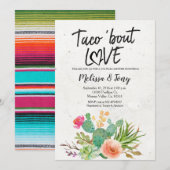 Cactus Fiesta Couples Shower Invitation Kaart (Voorkant / Achterkant)