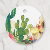 Cactus Fiesta Floral Vrijgezellenfeest Bedankjes Labels (Achterkant)