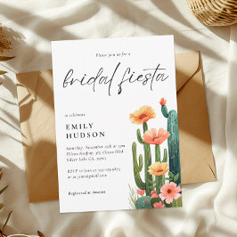 Cactus Fiesta Floral Vrijgezellenfeest Kaart