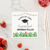 Cactus fiesta Graduation Party papieren servetten (Insitu)