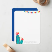 Cactus Fiesta-kaarten voor gepersonaliseerde notit Notitiekaartje (Voorkant / Achterkant in situ)