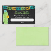 Cactus fiesta kleurig baby shower diaper raffinage informatiekaartje (Voorkant / Achterkant)