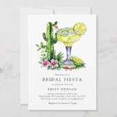 Cactus Fiesta Margarita Bridal Shower Uitnodiging (Voorkant)