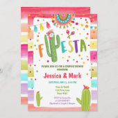 Cactus Fiesta Mexicaanse koppels Douche Uitnodigen Kaart (Voorkant / Achterkant)
