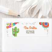 Cactus Fiesta Mexican Return Address Label Party (Insitu)