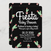 Cactus Fiesta Mix Herhaalt Baby shower Kaart (Voorkant / Achterkant)