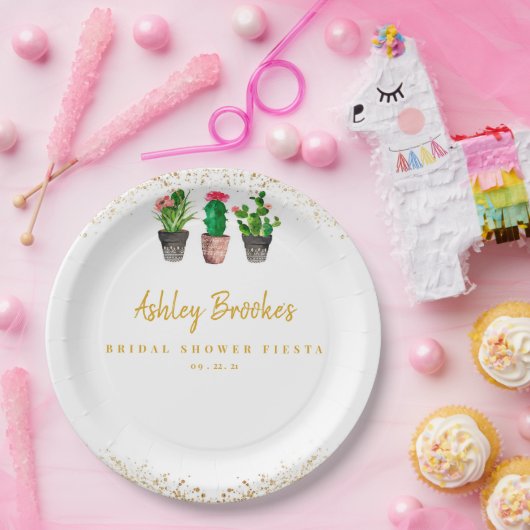 Cactus Fiesta Papieren Bordje (Feest)
