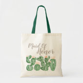 Cactus fiesta succulent maid of ere canvas tas (Voorkant)