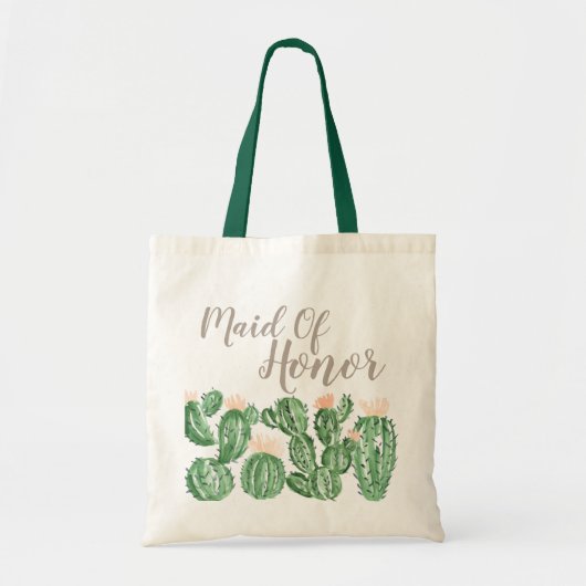 Cactus fiesta succulent maid of ere canvas tas (Voorkant)