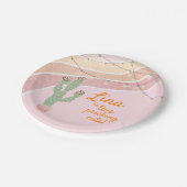 Cactus Fiesta tweede verjaardag Papieren Bordje (Gekanteld)