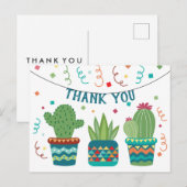 Cactus Fiesta Verjaardag Bedankt Cinco de Mayo Briefkaart (Voorkant / Achterkant)