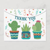 Cactus Fiesta Verjaardag Bedankt Cinco de Mayo Briefkaart (Voorkant)