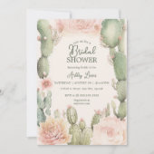 Cactus Fiesta vrijgezellenfeest Desert Shower Kaart (Voorkant)