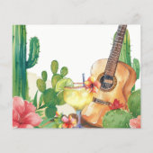 Cactus Fiesta Vrijgezellenfeest Recept Kaart (Achterkant)