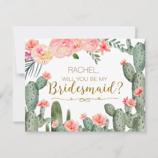 Cactus Fiesta zal je mijn briefkaart zijn (Voorkant)