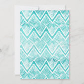 Cactus First Birthday Waterverf Mint Coral Kaart (Achterkant)