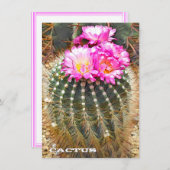 Cactus: Flat Card (Voorkant / Achterkant)